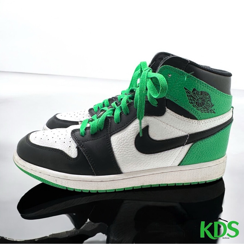 Nike Air Jordan 1 Retro High OG “Lucky Green”, Black, White Sneakers US 10